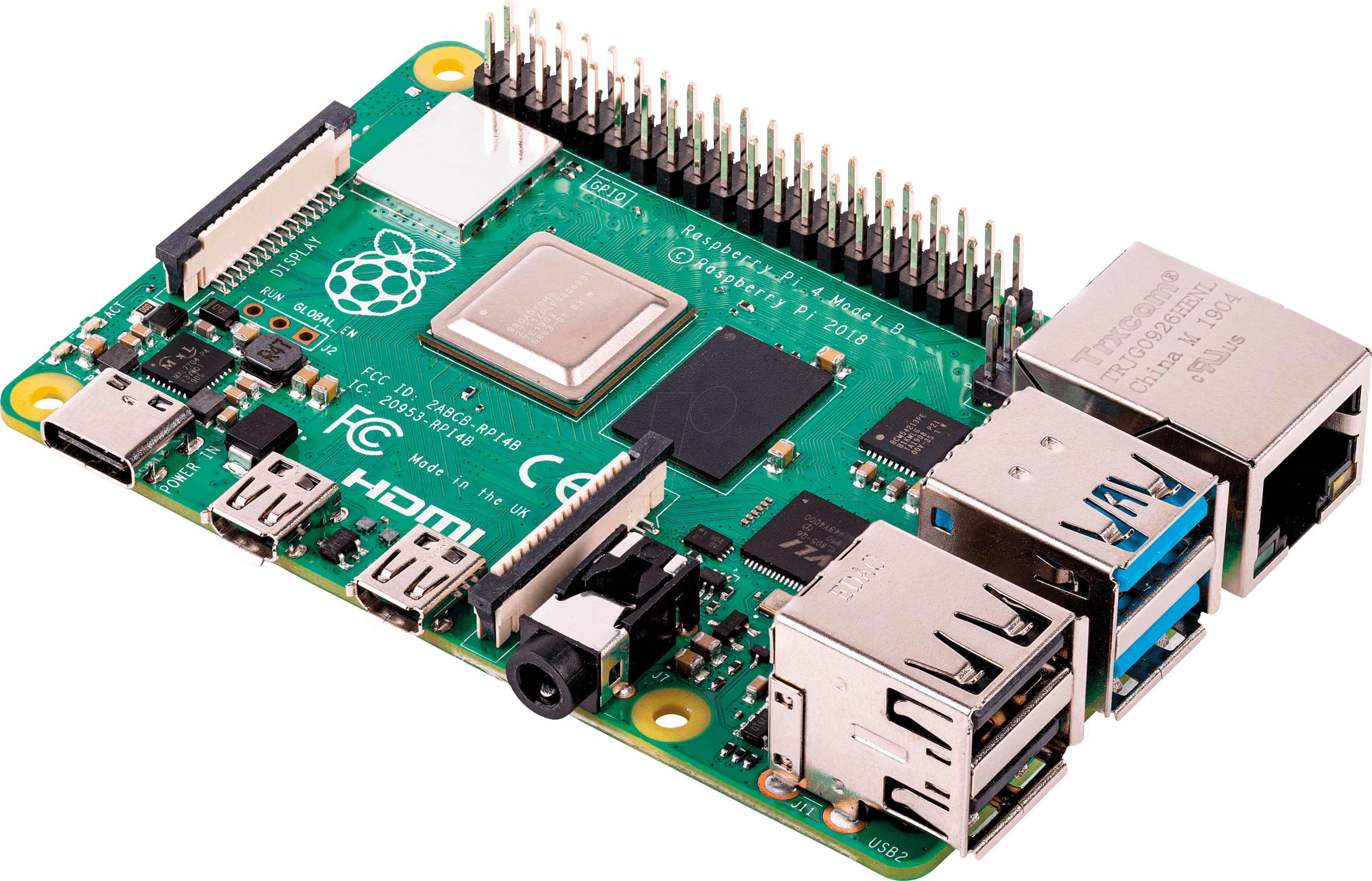 Raspberry Pi 4 Model B with 2 GB RAM image